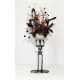 TALL SKELETON BOWL CENTERPIECE HALLOWEEN PARTY DECORATION ARRANGEMENT 33” TALL