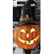 Pumpkin-Head Jack-O-Lantern LED Light Up Pedestal Lamp Halloween Huge 20