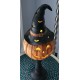 Pumpkin-Head Jack-O-Lantern LED Light Up Pedestal Lamp Halloween Huge 20