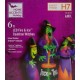 Home Accents 6 Ft LED Fire and Ice Cauldron Witches Trio Inflatable New