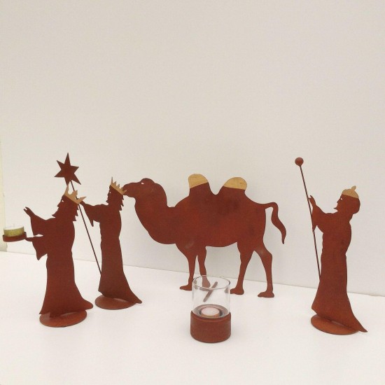 Holy Three Kings Crib Figures Christmas Decoration Crib Advent Candles