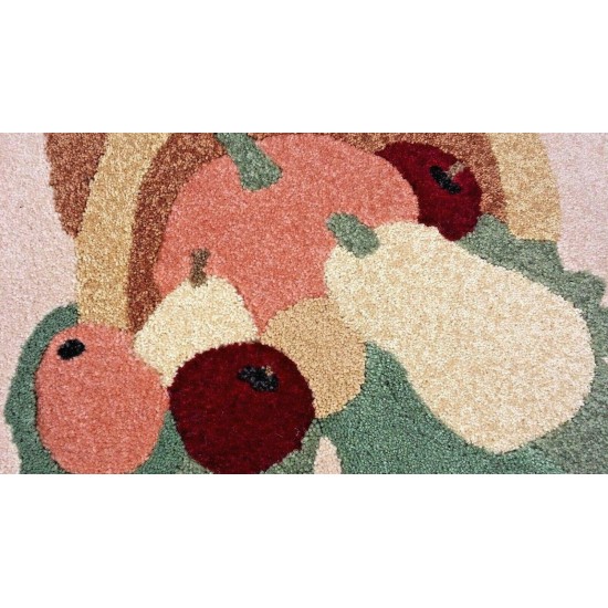 Cornucopia Thanksgiving Fall Autumn Horn of Plenty vegetable pumpkin area rug