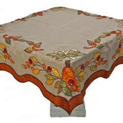 Thanksgiving Autumn Overlay Fall Tablecloth - Katherine’s Collection 08-581000