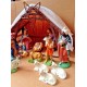 Vintage LARGE 14-Piece Lighted Musical Nativity Scene Creche Italy Silent Night