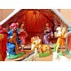 Vintage LARGE 14-Piece Lighted Musical Nativity Scene Creche Italy Silent Night