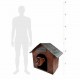 2.8' Possessed Dog & Doghouse Motion Activated Animatronic Halloween Decoration