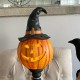 Pumpkin-Head Jack-O-Lantern LED Light Up Pedestal Lamp Halloween Huge 20