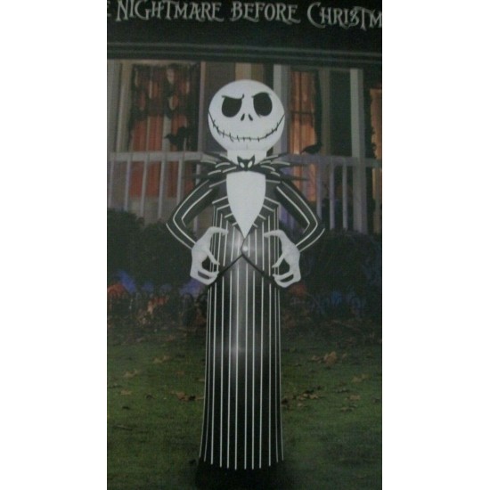 7 Ft Lights Up Nightmare Before Christmas Jack Skellington Inflatable Halloween