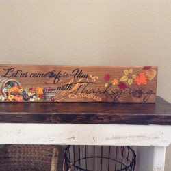 Thanksgiving Painting Craft Wooden Sign Autumn Home Decor Fall Artwork