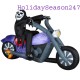 7.2 Ft Airblown Inflatable Lighted Reaper on Motorcycle - Halloween