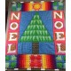 Handmade CHRISTMAS QUILT Noel Holiday Decor Wall Mount Large 60”x40” WOW!!!