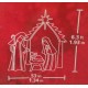 Home Accents Holiday 6FT LED Lighted Burlap Nativity Scene