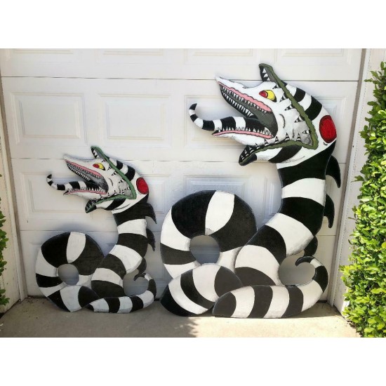 SANDWORM from BEETLEJUICE 6 FT. HALLOWEEN LAWN ART YARD SIGN DECOR