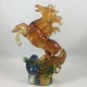 Amore Jewell Leaping Horse birthday wedding ornament gift Liuli Crystal Glass