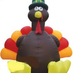 HALLOWEEN THANKSGIVING HUGE 11 FT TURKEY INFLATABLE AIRBLOWN YARD DECOR