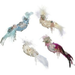 Mark Roberts 2020 Collection Festive Bird, Assortment of 4 Ornaments