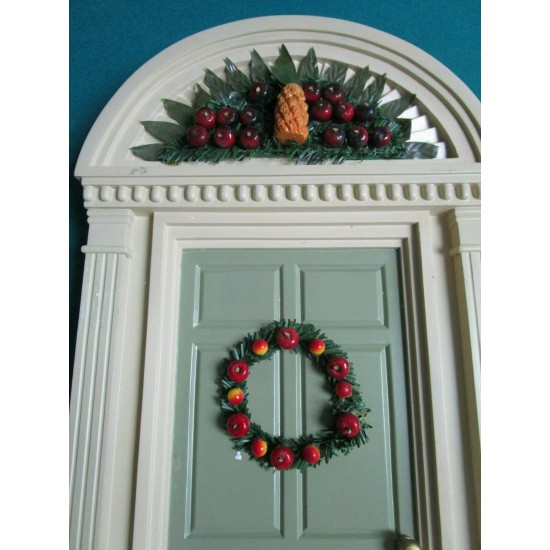 BYEHS CHOICE COLONIAL CHRISTMAS DOOR WALL DECOR 13 X 21