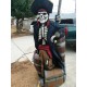 7' Skeleton Pirates solid wood Halloween Prop Yard Decor