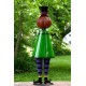 5ft Tall Metal Pumpkin Head Halloween Figurine Decoration