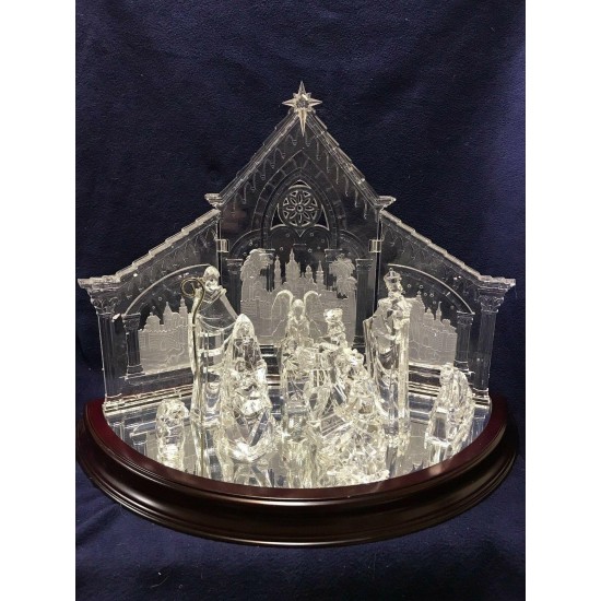 Icy Craft 80362T Deluxe Christmas Nativity crystal-like Acrylic Holy Family in B