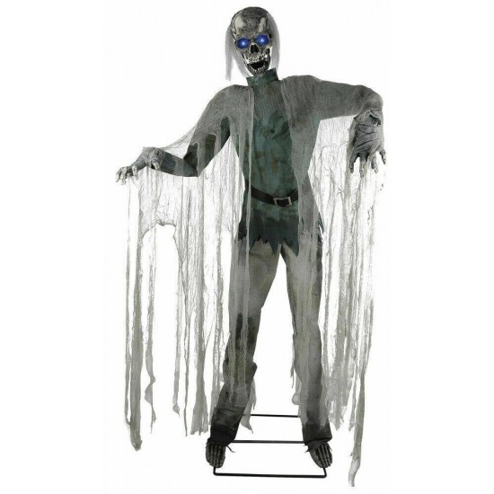 Halloween LifeSize GHOUL ZOMBIE ANIMATED TWITCHING Haunted House Decoration Prop