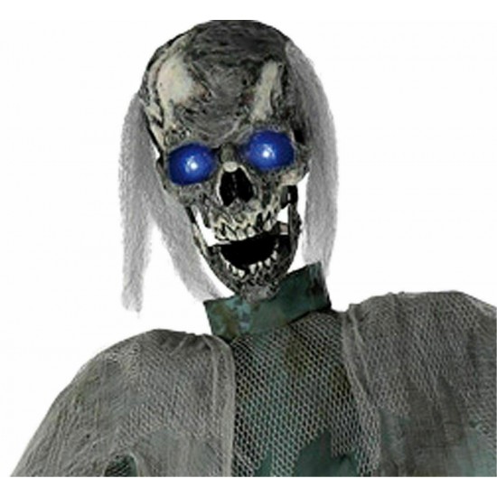 Halloween LifeSize GHOUL ZOMBIE ANIMATED TWITCHING Haunted House Decoration Prop