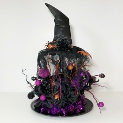 HALLOWEEN WITCH’S HAT CENTERPIECE PARTY DECORATION SPOOKY SCARY ARRANGEMENT NEW