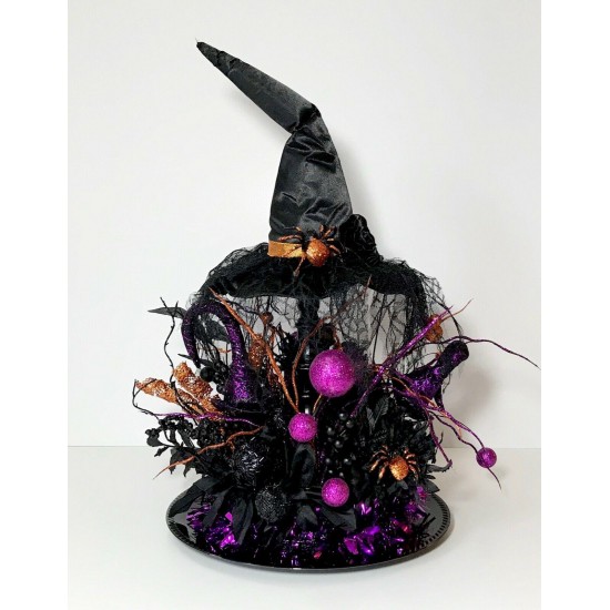 HALLOWEEN WITCH’S HAT CENTERPIECE PARTY DECORATION SPOOKY SCARY ARRANGEMENT NEW