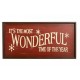 Pottery Barn It's the Most Wonderful Time of the Year Sign - Red Christmas New