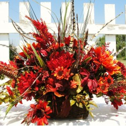 Thanksgiving Floral Silk Table Centerpiece Spray Arrangement Custom /Altar Arrgs