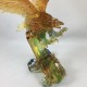 Amore Jewell Flying Eagle figurines ornament Fengshui Liuli Crystal glass gift