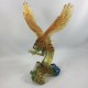 Amore Jewell Flying Eagle figurines ornament Fengshui Liuli Crystal glass gift