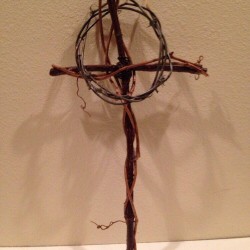 Cross Homemade From Real Vines Christmas Easter Decor 19