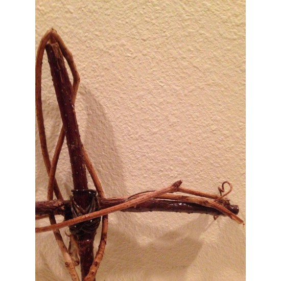 Cross Homemade From Real Vines Christmas Easter Decor 19