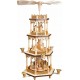 Pinnacle Peak Trading Co 3 Tier Nativity Natural German Wood Christmas Pyramid