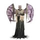 Halloween 7.5 ft Animated Life-Sized Winged Demon Devil 4 Sounds 3 Movement Prop