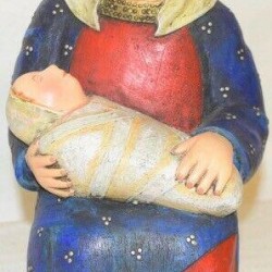 Christmas Nativity Set Holy Family MARY Baby Jesus Leo Smith Our Town Dept 56