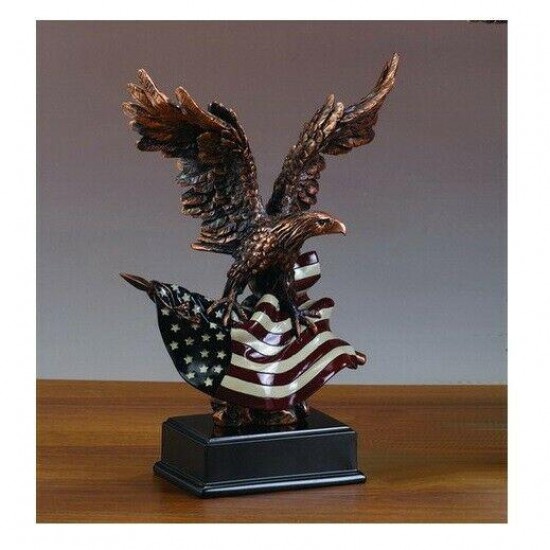 Treasure Of Nature 12x14.5 Eagle w/American Flag (L)