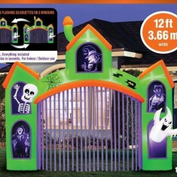 Animated Haunted Archway Projection Light Inflatable LED Outdoor Yard Halloween