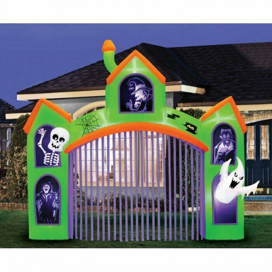 Animated Haunted Archway Projection Light Inflatable LED Outdoor Yard Halloween