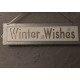 Reindeer X-Mas and Winter Wishes Christmas wall plaques with Glitter & Sparkle