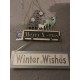 Reindeer X-Mas and Winter Wishes Christmas wall plaques with Glitter & Sparkle