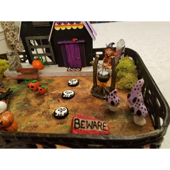 Fairy garden miniatures halloween