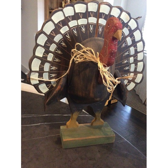 Boone River Creations Webster City, Iowa Wooden Turkey Folk Art Thanksgiving