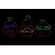 Pumpkin Bandits Halloween LED light display metal wireframe outdoor decoration