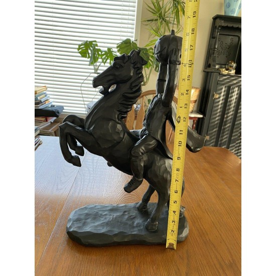 NEW- Headless Horseman Ichabod Crane Sleepy Hollow Statue Black Halloween