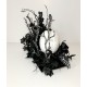 BLACK WHITE PUMPKINS SPIDERS HALLOWEEN DECORATION LARGE CENTERPIECE ARRANGEMENT