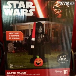 NIB~Halloween 9 Foot Star Wars Darth Vader with Pumpkin INFLATABLE BLOW UP