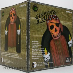 Gemmy Halloween Haunted Living 9 ft Projection Pirate Archway Inflatable NIB