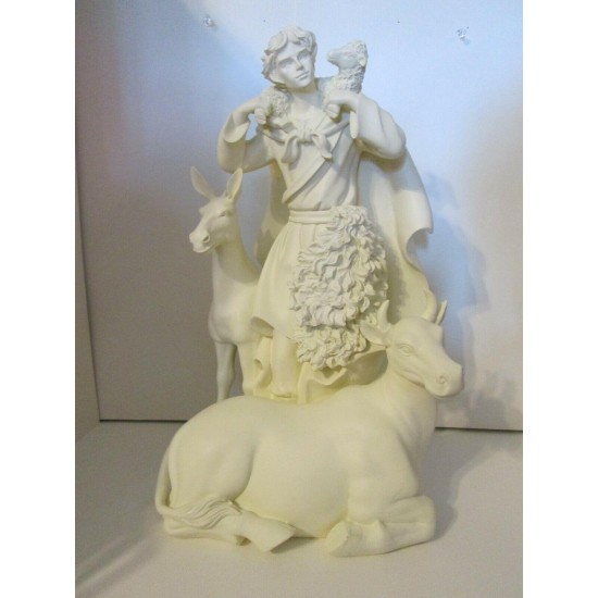 HOME INTERIORS FAITHFUL FLOCK SHEPHERD STATUETTE TRADITIONS NATIVITY COLLECTION